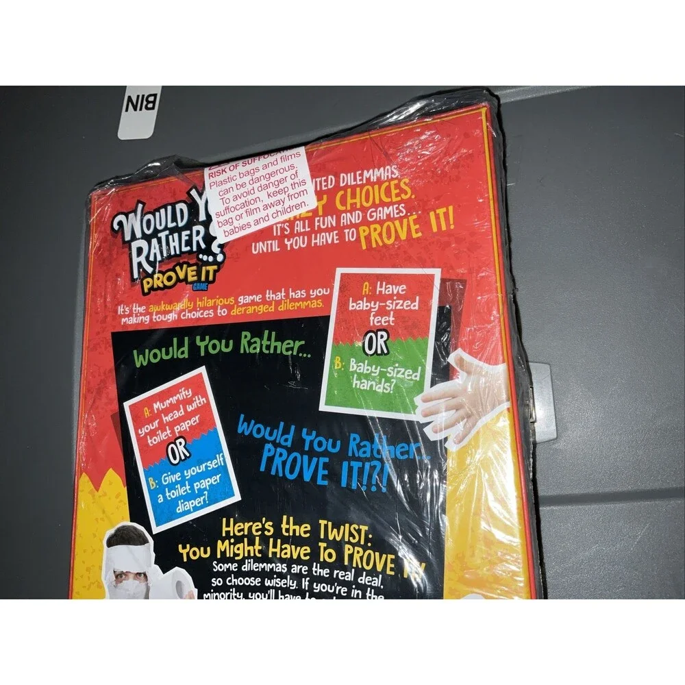Would You Rather? Prove It Game By Spin Master Ages 8+ New Sealed 3-6 Players